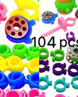 PeavyTailor 20pcs Bobbin Buddies Bobbin Holder Clamp for Embroidery Quilting Brother Sewing Machine Thread Rack #8