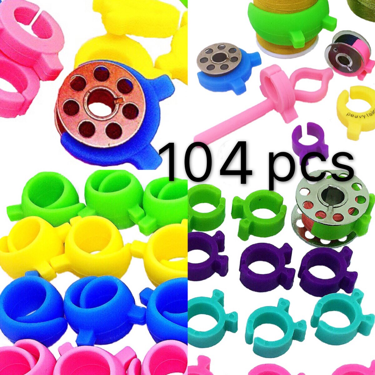 Quilting and Sewing Thread PeavyTailor 14 Pcs Bobbin Holders Clamp Great for Embroidery