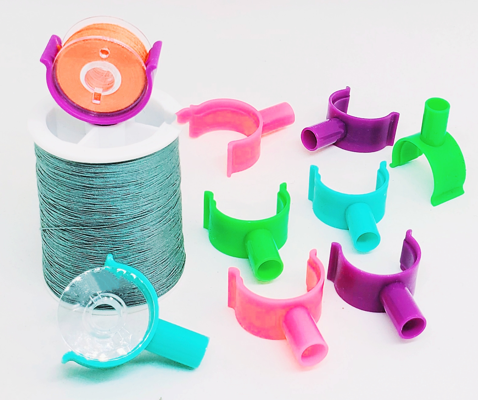 36 Pcs Bobbin Holder Clips For Sewing Machines Thread Organizing 36 Pcs Bobbin Holder Clips For Sewing Machines Thread Organizing